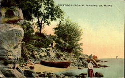 Greetings From W. Farmington Postcard