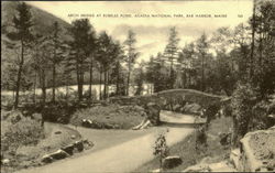 Arch Bridge At Bubbles Pond, Acadia National Park Bar Harbor, ME Postcard Postcard