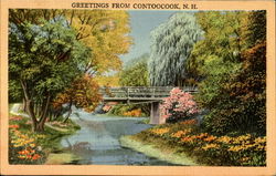 Greetings From Contoocook New Hampshire Postcard Postcard