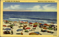 Bathers On The Beach Postcard
