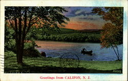 Greetings From Califon Postcard