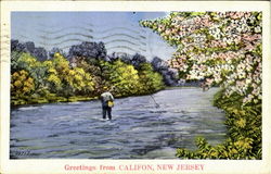 Greetings From Califon Postcard