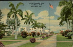 Business Area, Circle Park Postcard