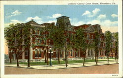 Cambria County Court House Ebensburg, PA Postcard Postcard