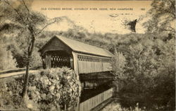 Old Covered Bridge Keene, NH Postcard Postcard