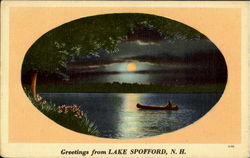 Greetings From Lake Spofford Spofford Lake, NH Postcard Postcard