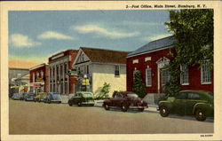 Post Office, Main Street Hamburg, NY Postcard Postcard