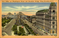 Post Office, Washington Street Postcard