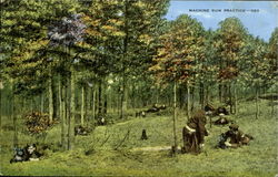 Machine Gun Practice Postcard