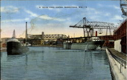 C. Reiss Coal Docks Sheboygan, WI Postcard Postcard