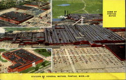 Home Of Pontiac Motor Postcard