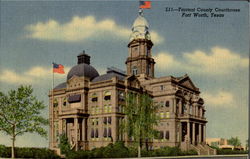 Tarrant County Courthouse Fort Worth, TX Postcard Postcard