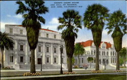 County Court House And Hall Of Records San Jose, CA Postcard Postcard