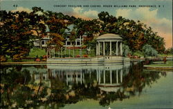 Concert Pavilion And Casino, Roger williams Park Providence, RI Postcard Postcard