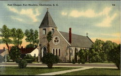 Post Chapel Fort Moultrie Postcard