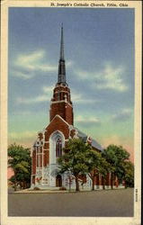 St. Joseph's Catholic Church Tiffin, OH Postcard Postcard