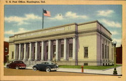 U. S. Post Office Huntington, IN Postcard Postcard
