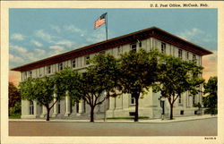 U. S. Post Office McCook, NE Postcard Postcard