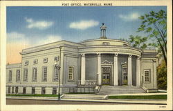 Post Office Waterville, ME Postcard Postcard