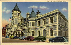 U. S. Post Office Augusta, ME Postcard Postcard