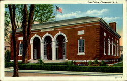 Post Office Claremont, NH Postcard Postcard