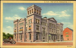 Post Office Charleston, SC Postcard Postcard