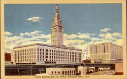Union Terminal And Post Office Cleveland, OH Postcard Postcard