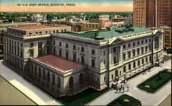 U. S. Post Office Houston, TX Postcard Postcard