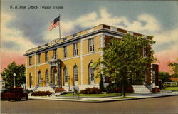 U. S. Post Office Taylor, TX Postcard Postcard