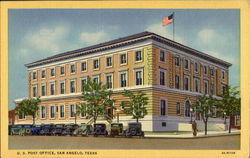 U. S. Post Office San Angelo, TX Postcard Postcard