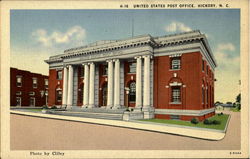United States Post Office Hickory, NC Postcard Postcard