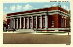 Post Office Valley City, ND Postcard Postcard