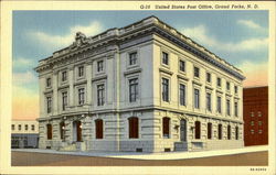 United States Post Office Grand Forks, ND Postcard Postcard