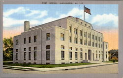 Post Office Alexandria, LA Postcard Postcard