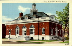 U. S. Post Office Eufaula, AL Postcard Postcard