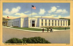 U. S. Post Office Charleston, WV Postcard Postcard