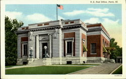 U. S. Post Office Paris, IL Postcard Postcard