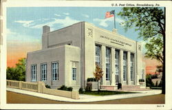 U. S. Post Office Stroudsburg, PA Postcard Postcard
