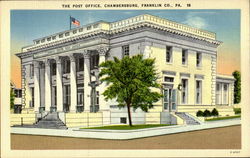 The Post Office Chambersburg, PA Postcard Postcard