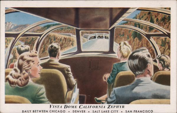 Vista Dome California Zephyr Trains, Railroad