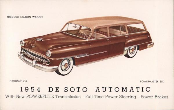 1954 De Soto Automatic Firedome Station Wagon Cars