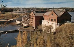 Consumers Dam at Croton, Michigan Postcard