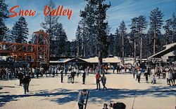 Winter Scene, Snow Valley Resort Running Springs, CA Postcard Postcard Postcard