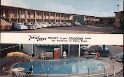 Fresno Travelodge Postcard