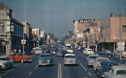 Spadra Road, Downtown Looking North Postcard