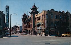 The Chinese Temple Chicago, IL Postcard Postcard Postcard