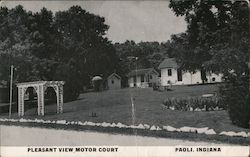 Pleasant View Motor Court Paoli, IN Postcard Postcard Postcard