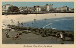 Beach Front, Ocean Grove, New Jersey Postcard