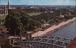 Anderson Bridge & Elizabeth Walk Singapore Southeast Asia Postcard Postcard Postcard