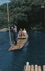 Rafting on the Rio Grande, British West Indies Postcard